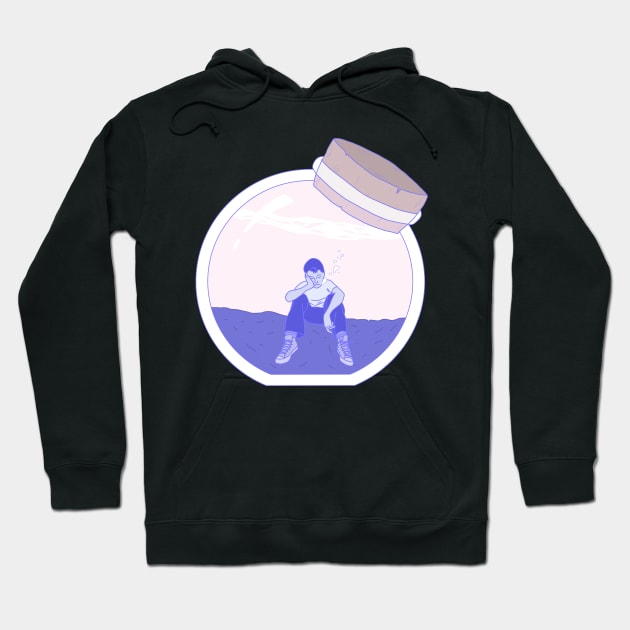 My Little Sea of Tears | Thoughtful Boy | Not Hamlet Design Hoodie by NotHamlet